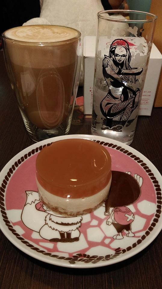 #海贼王# 脸书上分享的台北PEG Coffee店，有去台北旅游的海迷可以去逛逛。