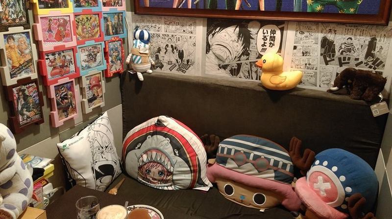 #海贼王# 脸书上分享的台北PEG Coffee店，有去台北旅游的海迷可以去逛逛。