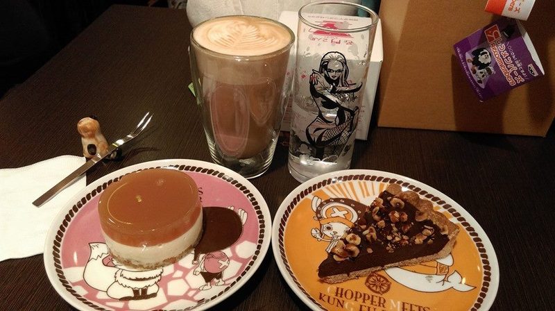 #海贼王# 脸书上分享的台北PEG Coffee店，有去台北旅游的海迷可以去逛逛。