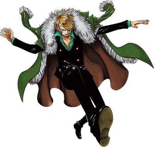 他一头飘逸的金发，笔挺的西服，闪亮的皮鞋，忧郁地吸了一口烟，怎么看都是一个十足的文艺青年。山治曾经自称为MR·王子，除了因为眉毛很帅之外，这也跟他发自心底的骑士精神呼应，在对待女性方面，他就是一个绝对意义上的绅士，不管她是不是敌人。他给我们上演的，是一场大海上的最炫绅士风。