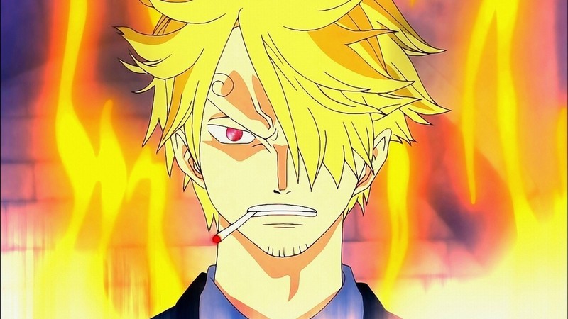 他一头飘逸的金发，笔挺的西服，闪亮的皮鞋，忧郁地吸了一口烟，怎么看都是一个十足的文艺青年。山治曾经自称为MR·王子，除了因为眉毛很帅之外，这也跟他发自心底的骑士精神呼应，在对待女性方面，他就是一个绝对意义上的绅士，不管她是不是敌人。他给我们上演的，是一场大海上的最炫绅士风。