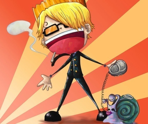 他一头飘逸的金发，笔挺的西服，闪亮的皮鞋，忧郁地吸了一口烟，怎么看都是一个十足的文艺青年。山治曾经自称为MR·王子，除了因为眉毛很帅之外，这也跟他发自心底的骑士精神呼应，在对待女性方面，他就是一个绝对意义上的绅士，不管她是不是敌人。他给我们上演的，是一场大海上的最炫绅士风。