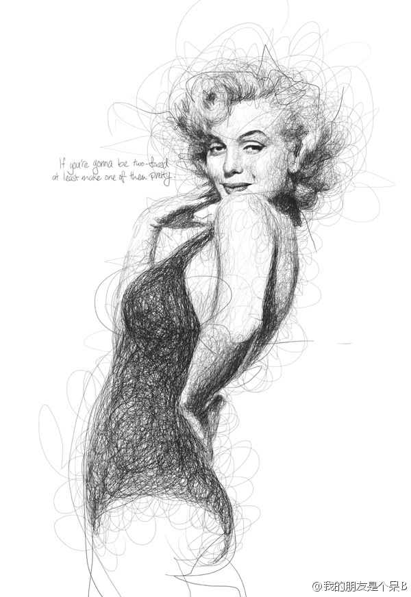 插画家Vince Low从小就有阅读障碍，无法像正常人一样画出清晰的画作，但是他却没有气馁，反而用这种看似潦草杂乱的画法画出了自己的特色。。这个故事告诉了我们什么