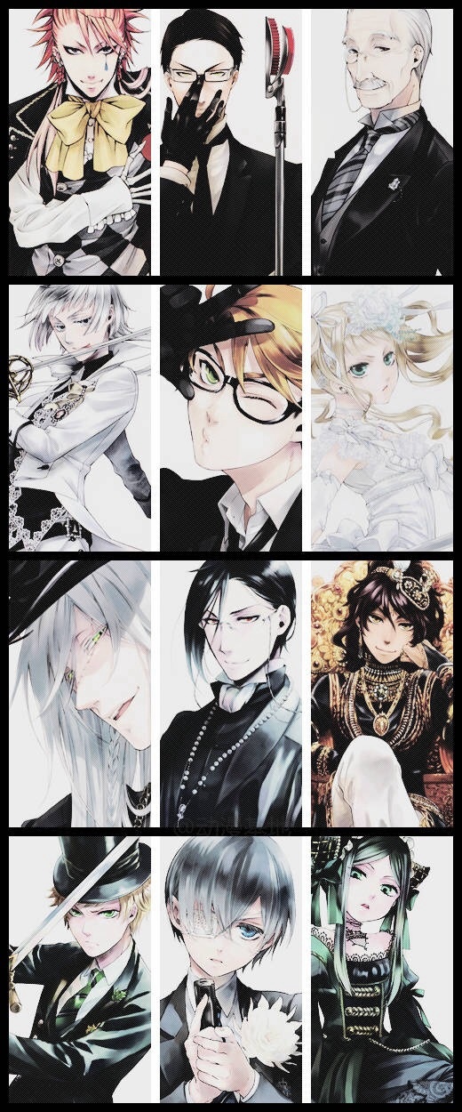 #黑执事# 漫画封面上的那些角色 美腻！！(〃°ω°〃)