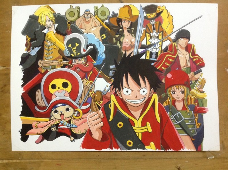 海贼临摹作品，还原度好高。赞一个