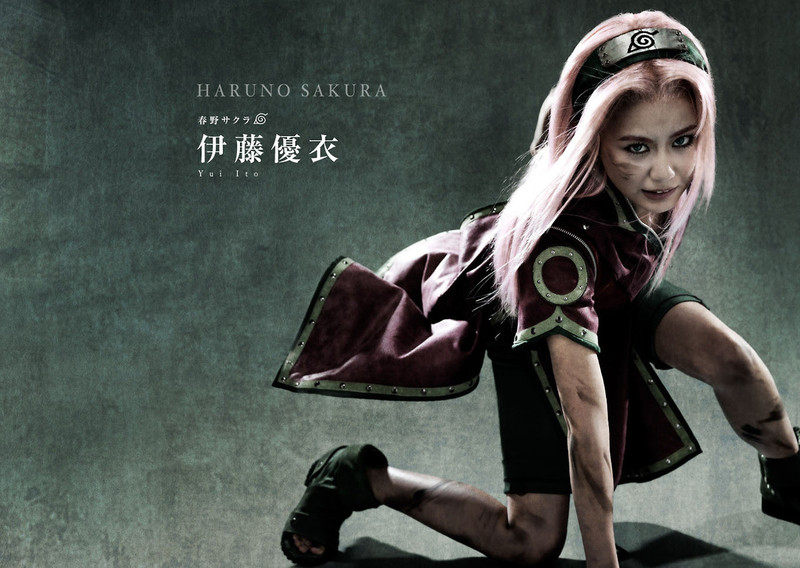 #火影忍者# 舞台剧主要演员定妆效果公开！松冈広大(饰演漩涡鸣人)、佐藤流司(饰演宇智波佐助)、伊藤优衣(饰演春野樱)和须贺健太(饰演我爱罗)。霸气十足！期待中！