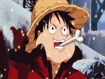 有一种死吃不胖的吃货叫路飞~~各种羡慕嫉妒恨呐~！！