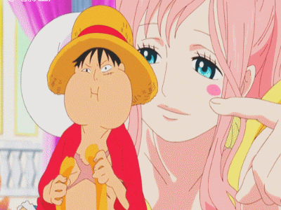 有一种死吃不胖的吃货叫路飞~~各种羡慕嫉妒恨呐~！！