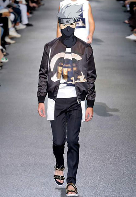 外网看到一组《火影忍者时尚T台秀》型爆了！纲手的胸差评!卡卡西真的帅