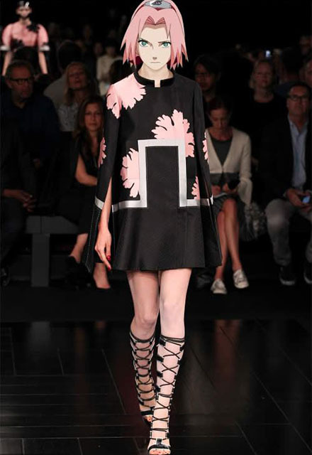 外网看到一组《火影忍者时尚T台秀》型爆了！纲手的胸差评!卡卡西真的帅