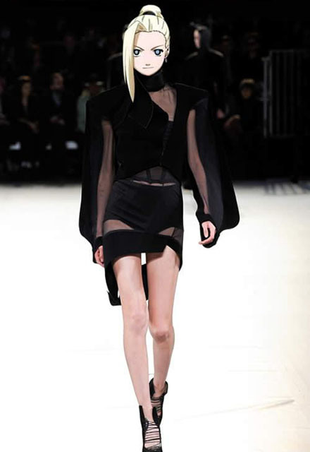 外网看到一组《火影忍者时尚T台秀》型爆了！纲手的胸差评!卡卡西真的帅