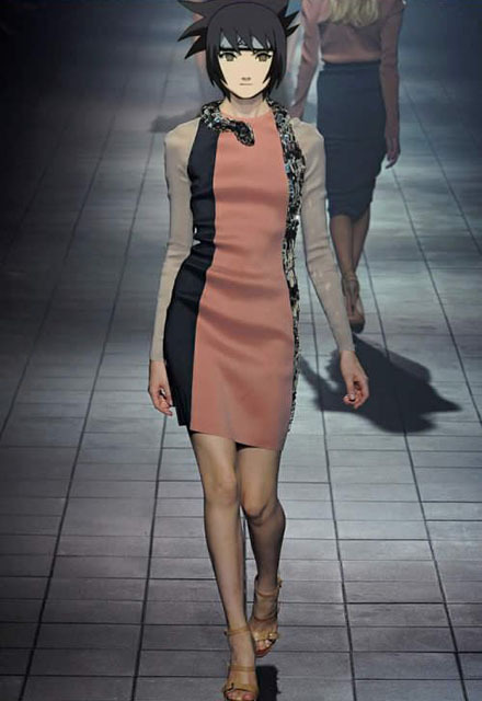 外网看到一组《火影忍者时尚T台秀》型爆了！纲手的胸差评!卡卡西真的帅