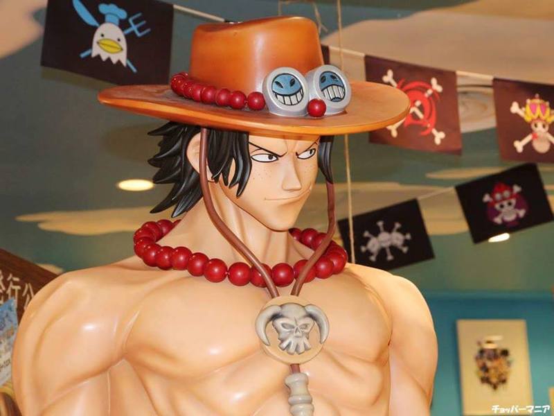 #海贼王# 日本草帽商店摆出的1：1比例艾斯！