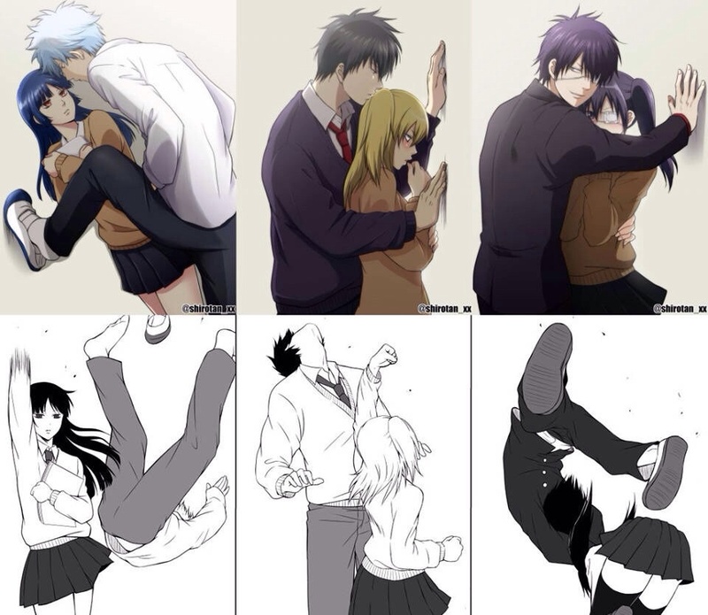 当被讨厌的对象「壁咚」时。。。。简直太惨了，壁咚有风险使用需谨慎啊wwww