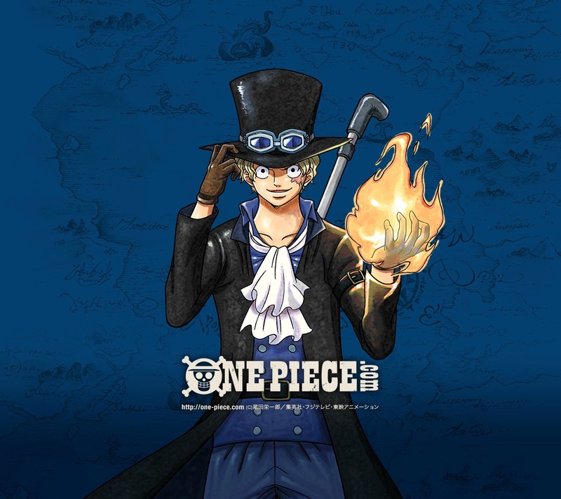 #海贼王#官网发的萨波壁纸两套。