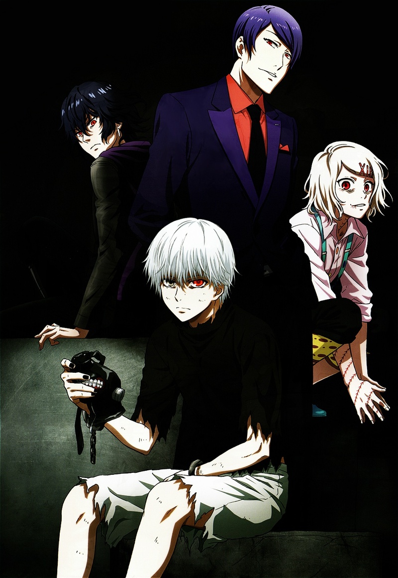 PASH!1月10日发售的2月号，内附东京食尸鬼海报的扫图，自修复。图：1.55M