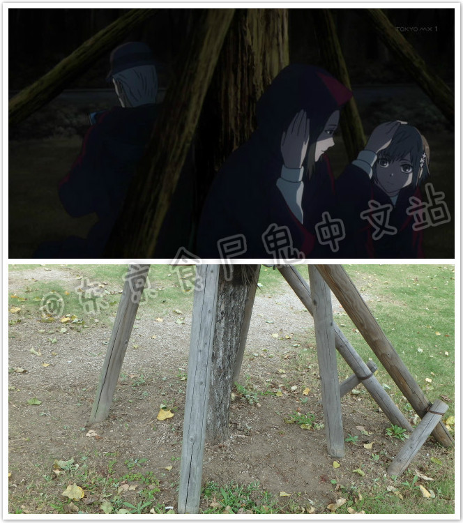 东京食尸鬼动画第一季的11、12集，和第二季的第1集所涉及到的场景，基本上都是在富士电视台附近的，壁虎的拷问间有可能就是在富士电视台里面进行的。还有第二季第1集的那个桥，就是日本的彩虹大桥。