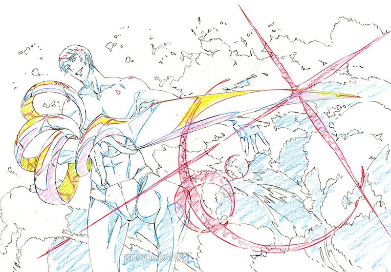 上午的时候公布了一张月山的动画人设手稿，刚刚就看到有国外粉丝给上色了。大家对痴汉赫（rou）子（ti）的喜爱，真是感（sang）天（xin）动（bing）地（kuang）啊！！画师：roseroros