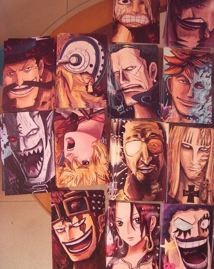 同人作品卡片实拍照欣赏！