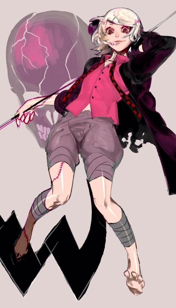 #东京食尸鬼# 一组东京食尸鬼的同人。6张图都是手机壁纸的尺寸。