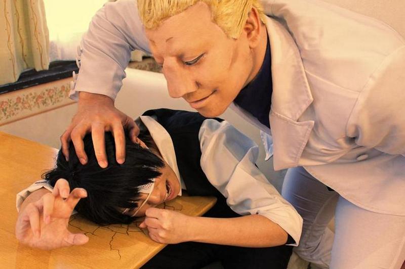 #东京食尸鬼# 推主ooka77也是蛮拼的，神COS壁虎，还有那象征性的大鼻子！！