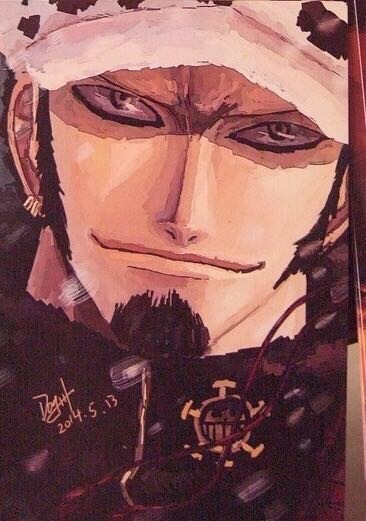 #海贼王# 纯手绘欣赏呐[花心]