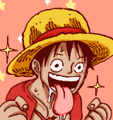 路飞头像一组，船长颜艺秀。[花心]