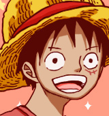 路飞头像一组，船长颜艺秀。[花心]