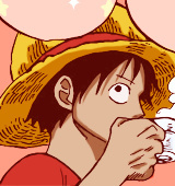 路飞头像一组，船长颜艺秀。[花心]