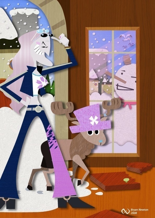 这一套画风很赞啊 貌似是毕加索穿越过来画的，看来毕加索也喜欢海贼王