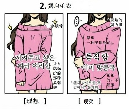 女人穿着的理想与现实[哈哈]