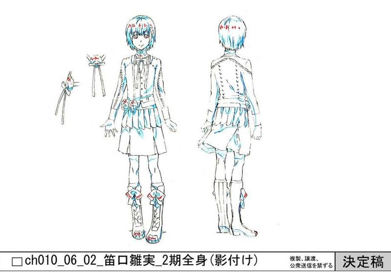 #东京食尸鬼# 雏实第二季两款衣服造型细节的决定搞。