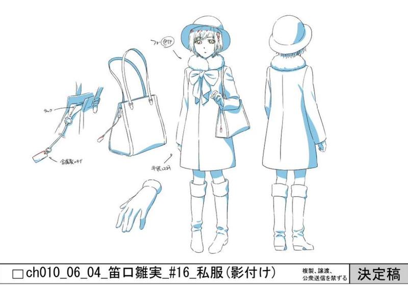 #东京食尸鬼# 雏实第二季两款衣服造型细节的决定搞。