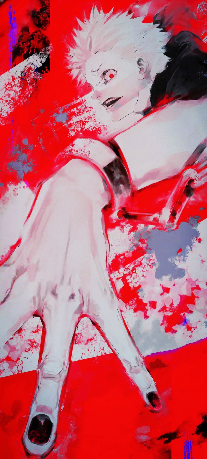 #东京食尸鬼# 动画第二季、第3集的一张ED图。可做手机壁纸、微博背景图。（尺寸：1240*2750，大小3.86M）