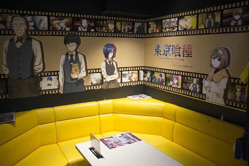 #东京食尸鬼# 秋叶原东京食尸鬼主题K歌房合作开始，各房间装饰照公开。