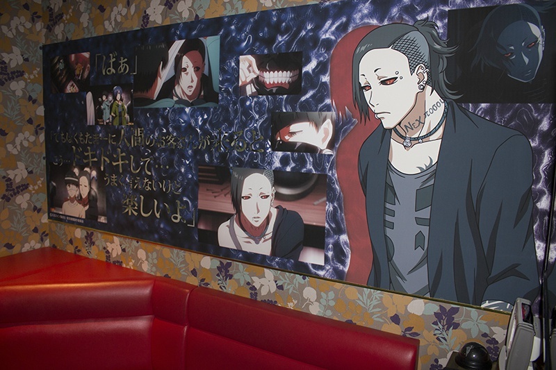 #东京食尸鬼# 秋叶原东京食尸鬼主题K歌房合作开始，各房间装饰照公开。