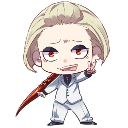 #东京食尸鬼# 纳基（啼）的一组Q版头像。一出场就把逗逼属性暴露了233333333333。P站id=44792730