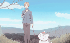 #夏目友人帐#一人，一喵，一辈子。遇见你，我才知道我也能拥有如此美好的记忆。