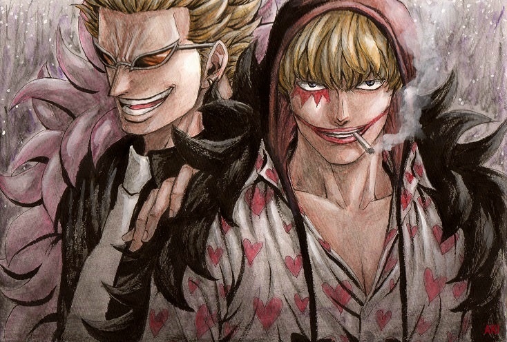 【绘师推荐】AKI，主要作品是罗，坷垃松和明哥系列，也画些男子汉系列 #海贼王#