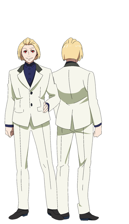 #东京食尸鬼# 东京食尸鬼新增动画第二季人物 纳基（啼）的资料，CV（下野 紘）。青桐树组织S级喰种，很崇拜壁虎。详细翻译见图。