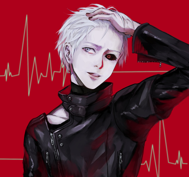 #东京食尸鬼# 分享一组同人美图。第三张的金木帅哭了有木有！！！！画师：xinorinrin