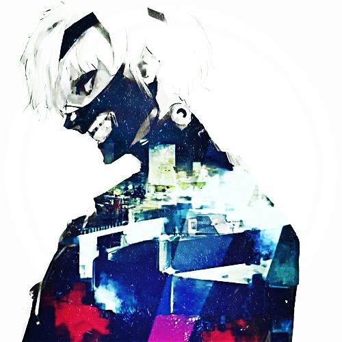 #东京食尸鬼# 动画第二季、第4集ED图，金木部分三张处理后的图片，头像尺寸。