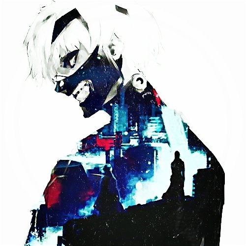 #东京食尸鬼# 动画第二季、第4集ED图，金木部分三张处理后的图片，头像尺寸。