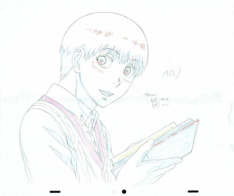 #东京食尸鬼# 还记得昨天 那个夏天微风吹过的一瞬间 似乎吹翻一切 只剩金木可留恋（放出的第一季动画原画。）