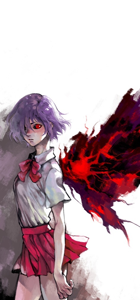 #东京食尸鬼# 三张手机壁纸尺寸的美图。画师：wakrapp P站id=48127664