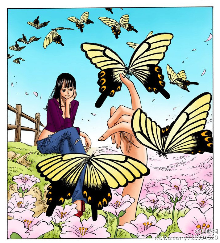 #罗宾酱2.6生日快乐#妮可·罗宾，来自西海奥哈拉的考古学家，花花果实能力者。最喜欢她说过的“我想活下去！”和“到目前为止无论多么危险的状况，我都能逃脱，是因为我没有想要保护的东西能背叛别人拿他们当挡箭牌，但是现在的我已经办不到了，因为我现在拥有了一群这么信赖我的伙伴了。”