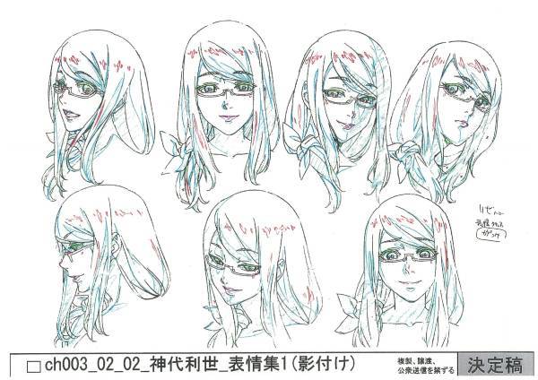 #东京食尸鬼# 雾岛董香、神代利世的动画原画（表情集）