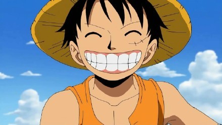 路飞这货颜艺值爆表，单细胞橡皮人的笑容也是如此天真爽朗、温暖人心。将心比心，不管你信不信，总有人正在等待希望能遇到像你这样的人