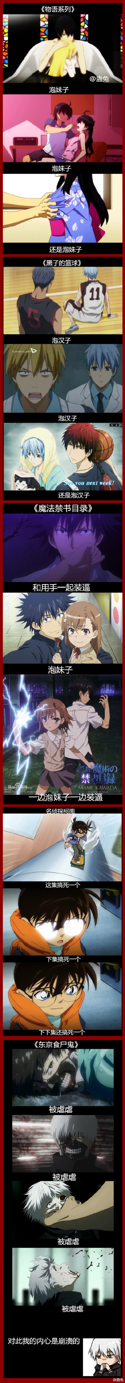 #脑洞系列#脑洞系列----同样是主角，但是你们来感受下他们的人生~~~（_(:з」∠) via 蛊兔