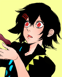 #东京食尸鬼# re漫画第16话的什造，粉丝自上色。tum：makkotos